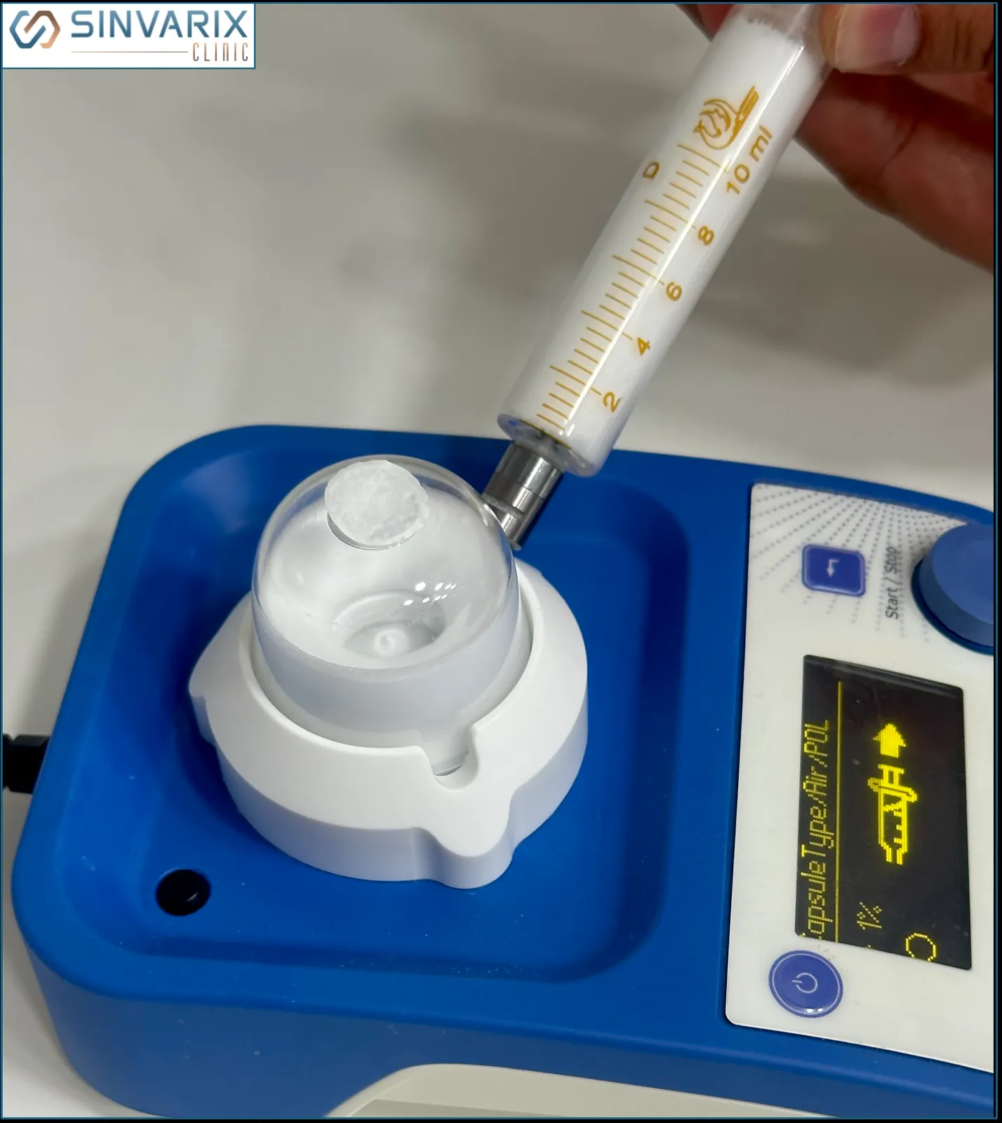 Preparación de la microespuma con el sistema Varixio